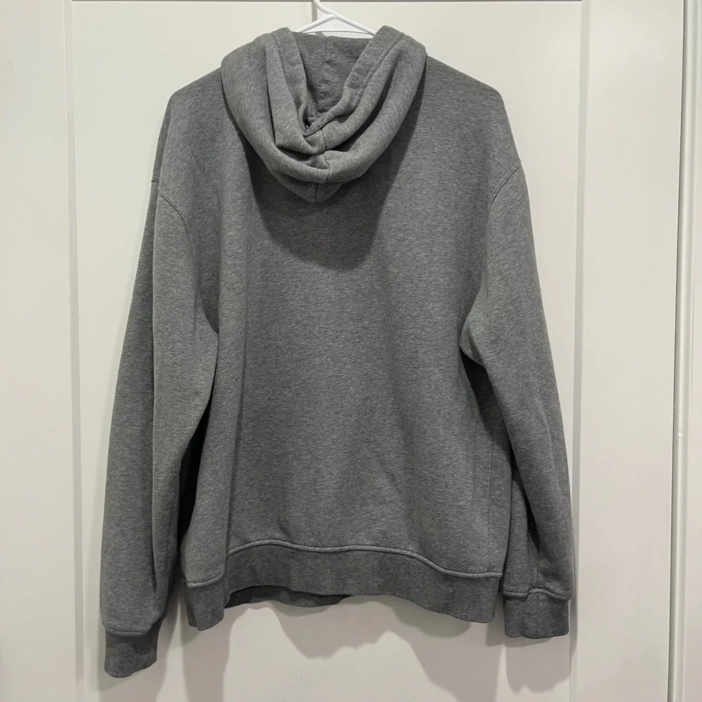 Jordan Essentials Mens Fleece Hoodie Carbon Heather Grey Jumpman Logo Medium